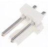 TE Connectivity MTA-156 Series Straight Through Hole Pin Header 2 Contacts 3.96 mm Pitch 1 Row Unshrouded 640445-2