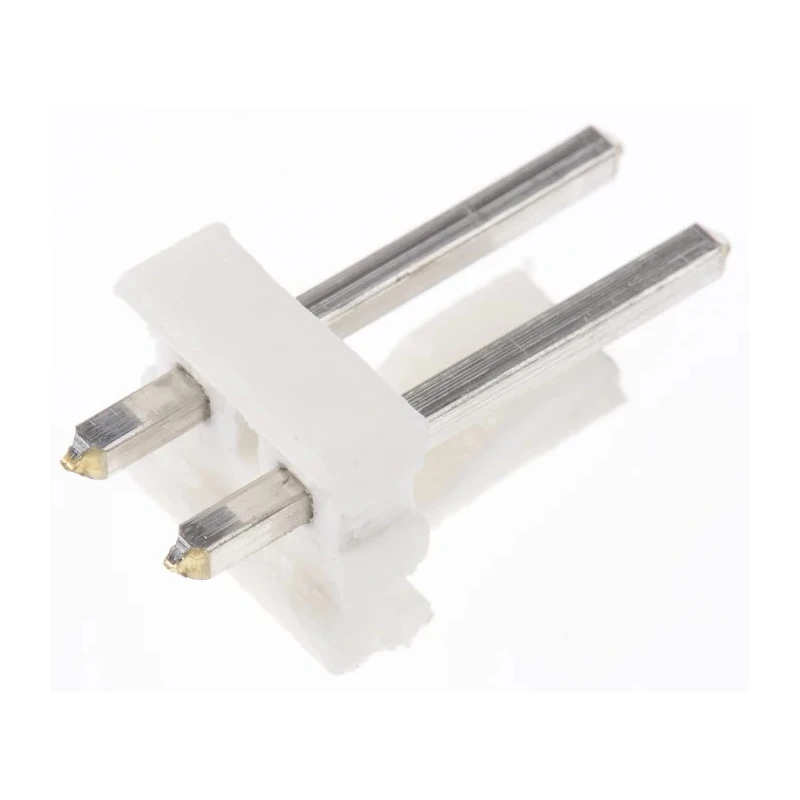 TE Connectivity MTA-156 Series Straight Through Hole Pin Header 2 Contacts 3.96 mm Pitch 1 Row Unshrouded 640445-2