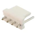 TE Connectivity MTA-156 Series Straight Through Hole Pin Header 4 Contacts 3.96 mm Pitch 1 Row Unshrouded 640445-4