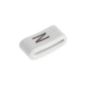 HellermannTyton Slide-On Cable Marker Black Polyvinyl Chloride White Marker, Pre-Printed Legend N, 1.8-6.3 mm Cable HODS85
