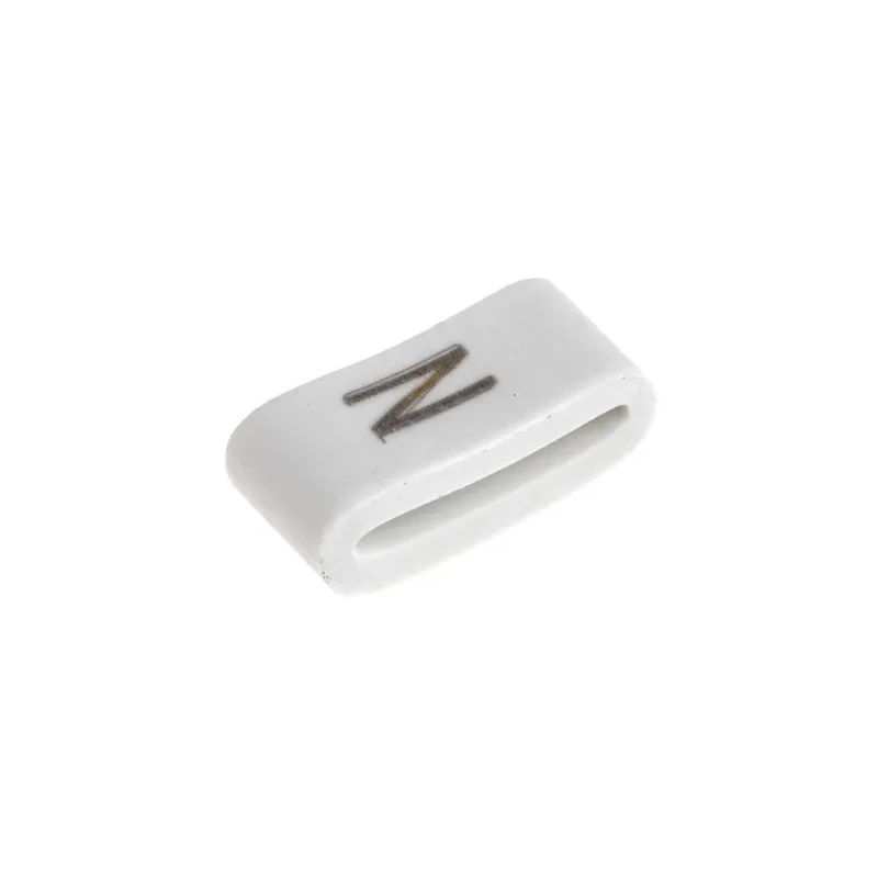HellermannTyton Slide-On Cable Marker Black Polyvinyl Chloride White Marker, Pre-Printed Legend N, 1.8-6.3 mm Cable HODS85