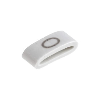 HellermannTyton Pre-Printed Slide-On Cable Marker for 1.8 to 6.3 mm Cable Diameter, Black Legend on White PVC, 4.5 mm HODS85
