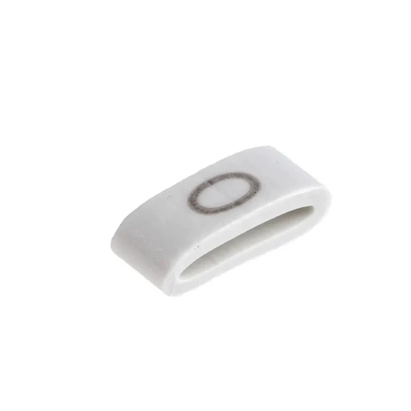 HellermannTyton Pre-Printed Slide-On Cable Marker for 1.8 to 6.3 mm Cable Diameter, Black Legend on White PVC, 4.5 mm HODS85