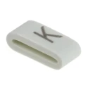 HellermannTyton Slide-On Cable Marker Black Pre-printed "K" for 1.8 mm to 6.3 mm Cable Diameter HODS85