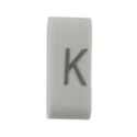 HellermannTyton Slide-On Cable Marker Black Pre-printed "K" for 1.8 mm to 6.3 mm Cable Diameter HODS85