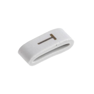 HellermannTyton Slide-On Pre-Printed Cable Marker for 1.8 mm to 6.3 mm Cable, Black Legend on White PVC, Model HODS85