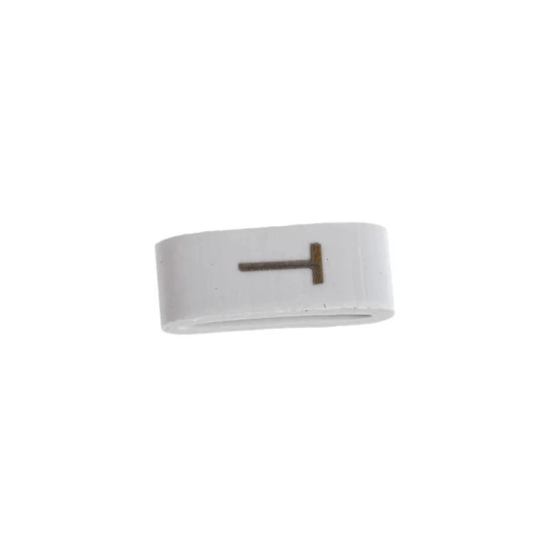 HellermannTyton Slide-On Pre-Printed Cable Marker for 1.8 mm to 6.3 mm Cable, Black Legend on White PVC, Model HODS85