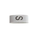 HellermannTyton Slide-On Cable Marker, Black, Pre-Printed Legend "S", Fits 1.8 mm - 6.3 mm Cable, Polyvinyl Chloride HODS85