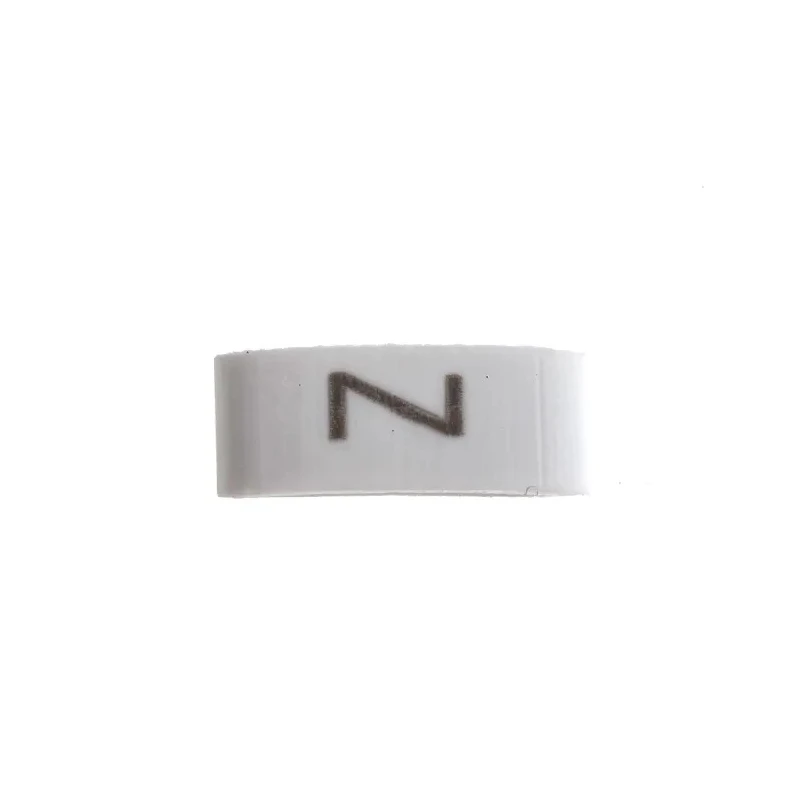 HellermannTyton Slide-On Pre-Printed Cable Marker Black "Z" for 1.8 mm to 6.3 mm Cable Diameter HODS85