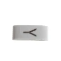 HellermannTyton Pre-Printed Slide-On Cable Marker, Black Legend "Y", White PVC Material, 1.8 mm to 6.3 mm Cable HODS85