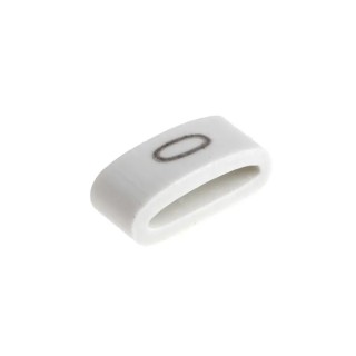 HellermannTyton Pre-Printed Slide-On Cable Marker Black on White for 1.8 mm to 6.3 mm Cable Diameter HODS85
