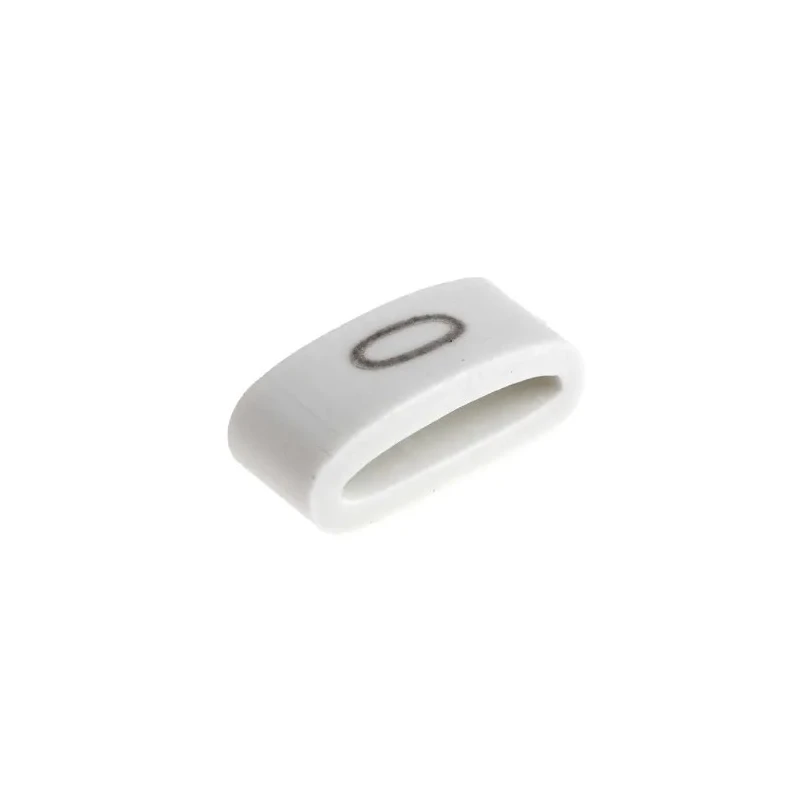 HellermannTyton Pre-Printed Slide-On Cable Marker Black on White for 1.8 mm to 6.3 mm Cable Diameter HODS85