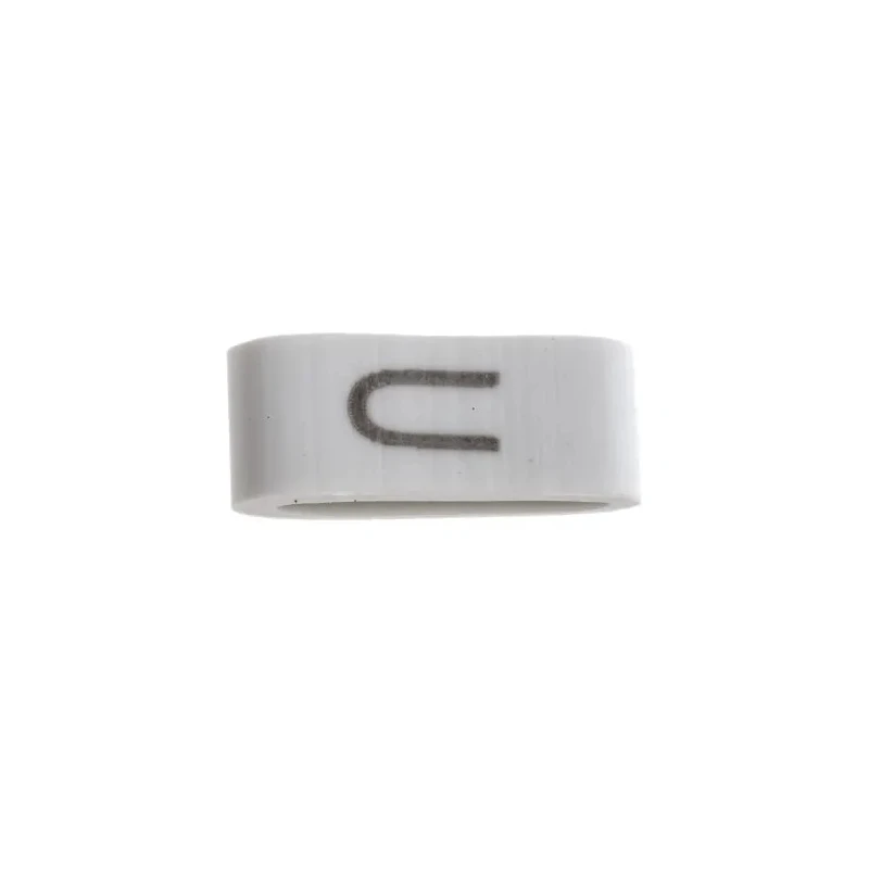 HellermannTyton Pre-Printed Slide-On Cable Marker Black on White for 1.8 mm to 6.3 mm Cable Diameter HODS85