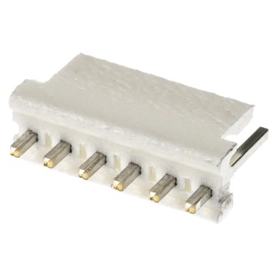 TE Connectivity MTA-156 Series Straight Through Hole Pin Header, 6 Contacts, 3.96 mm Pitch, 1 Row, Unshrouded 640445-6