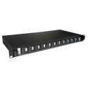 Legrand 12 Port SC Duplex Fibre Optic Patch Panel 24 Ports Populated Sliding Panel 1U 220 mm 0 321 64
