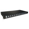 Legrand 12 Port SC Duplex Fibre Optic Patch Panel 24 Ports Populated Sliding Panel 1U 220 mm 0 321 64