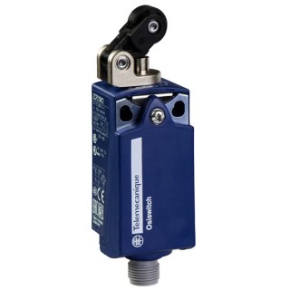 Telemecanique Sensors OsiSense XC Series Roller Plunger Limit Switch, 1 NO/1 NC, IP67 IP66, Plastic Housing XCKP2121M12