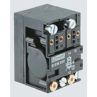 Crouzet Pneumatic Solenoid Valve 1/8 in Port Size Manifold Mount Pilot Actuation 8 Bar Maximum Operating Pressure 81516200