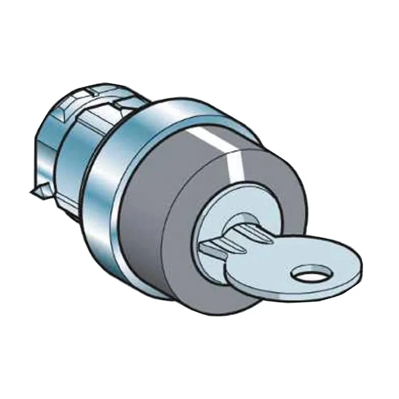 Schneider Electric Key Switch IP65, 12A, 20A, Circular Bezel, 455-Key, 90° Index Angle 
