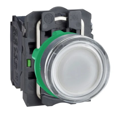 Schneider Electric Harmony XB5 Series Illuminated Push Button Switch, Spring Return, Panel Mount, 22 mm Cutout XB5AW3165