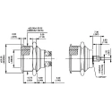 APEM Push Button Switch Momentary Panel Mount 22.2 mm Cutout SPST IP65 IP67 IP69K 48 V DC 250 V AC AV031003C910