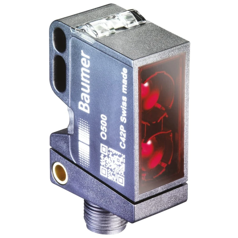 Baumer Background Suppression Photoelectric Sensor, Block Sensor, 30 mm to 600 mm Detection Range, Push O500.GR-GW1T.72O