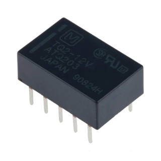 Panasonic Signal Relay PCB Mount, 12V DC Coil Voltage, DPDT Contact Configuration TQ2-12V