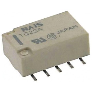 Panasonic Surface High Frequency Power Relay 5V DC Coil 28.1mA Switching Current DPDT TQ2SA-5V