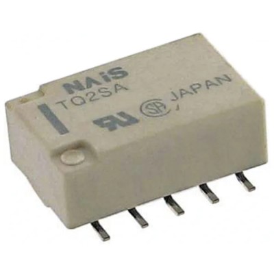 Panasonic Surface High Frequency Power Relay 5V DC Coil 28.1mA Switching Current DPDT TQ2SA-5V