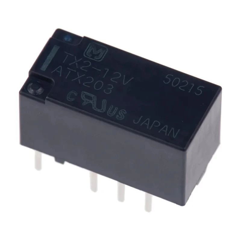 Panasonic PCB Signal Relay, 12V DC Coil, 2A Contact, DPDT, Gold Plated Contacts, PCB Terminal, SY Series TX2-12V