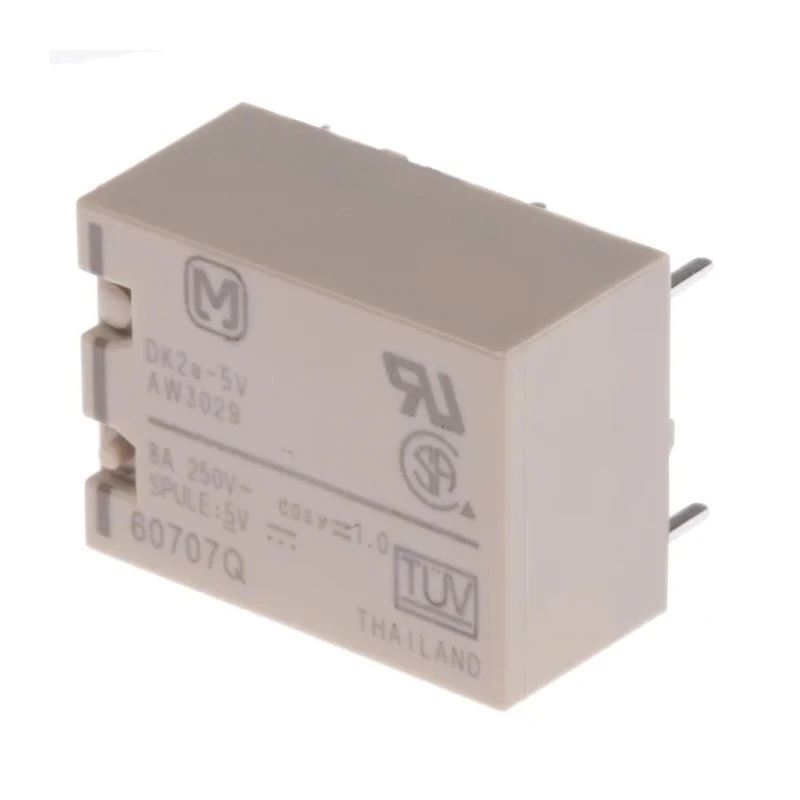 Panasonic PCB Power Relay 5V DC Coil 8A Switching Current DPST DK2A-5V
