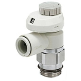 SMC AS Series Speed Controller Pneumatic Flow Control 1/2 in G Inlet 12 mm Outlet Stainless Steel AS4201FS-04-12S