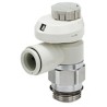 SMC AS Series Speed Controller Pneumatic Flow Control 1/2 in G Inlet 12 mm Outlet Stainless Steel AS4201FS-04-12S