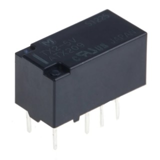 Panasonic Signal Relay 5V DC Coil 2A Switching Current DPDT DIP Mount TX2-5V