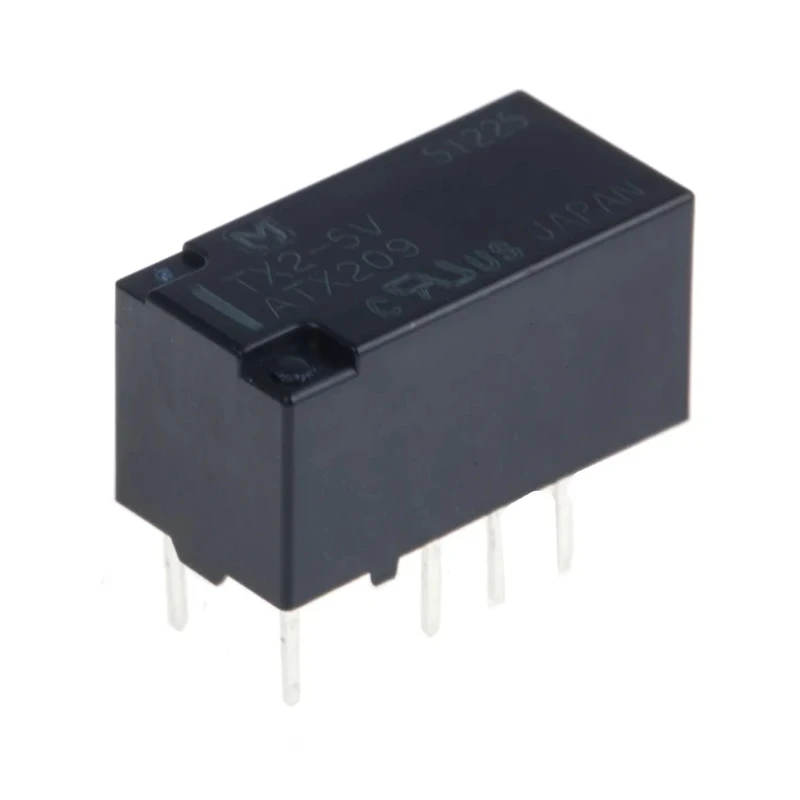 Panasonic Signal Relay 5V DC Coil 2A Switching Current DPDT DIP Mount TX2-5V