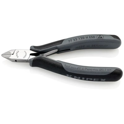 Knipex Small Bevel ESD Safe Side Cutter Carbide Cutting Edges 120mm 77 32 120 H ESD