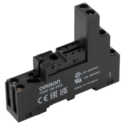 Omron 8 Way 250V AC DIN Rail Relay Socket Screw Terminal P2RF