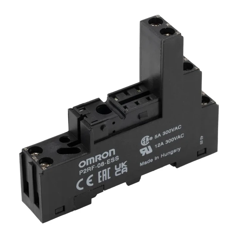 Omron 8 Way 250V AC DIN Rail Relay Socket Screw Terminal P2RF