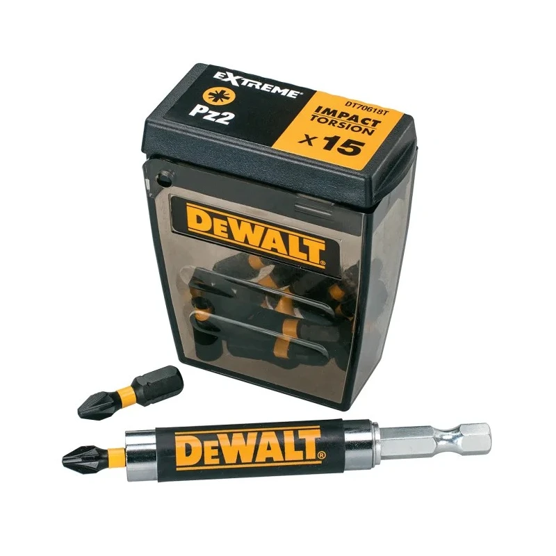 DeWALT Screwdriver Bit Set PZ2 Tip 14.5 cm Overall Length 16-Piece DT70618T-QZ