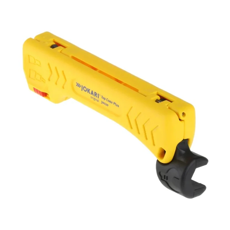 Jokari Coaxial Insulated Wire Stripper 5 to 20 mm Titanium Nitride Coated Polyamide Handle 30110