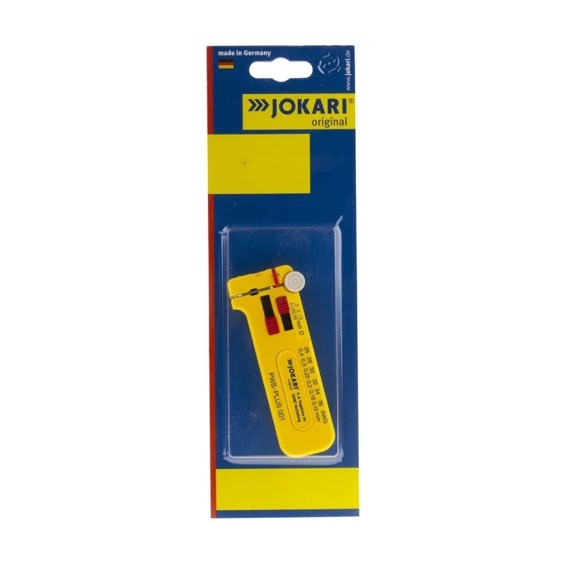 Jokari PWS-PLUS Series Ethernet Insulated Wire Stripper 0.12 to 0.4 mm Stripping Range Titanium Nitride Coated 40024