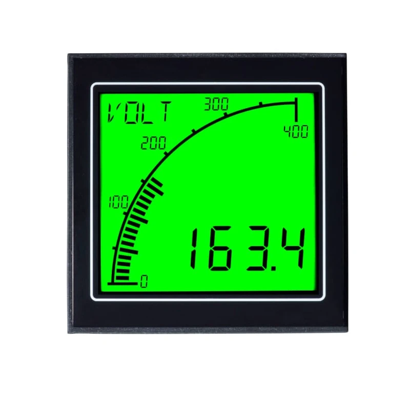 Trumeter APM Series Digital Voltmeter AC/DC, LCD Display 4-Digits 1% Accuracy, 68 mm Cutout APM-VOLT-APO