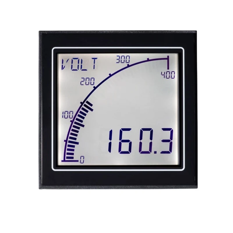 Trumeter APM Series Digital Voltmeter AC/DC, LCD Display 4-Digits 1% Accuracy, 68 mm Cutout APM-VOLT-APO