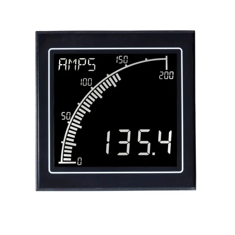 Trumeter Digital Ammeter AC/DC 10000 A, 68 mm x 68 mm Cutout, 1% Accuracy APM-AMP-APO