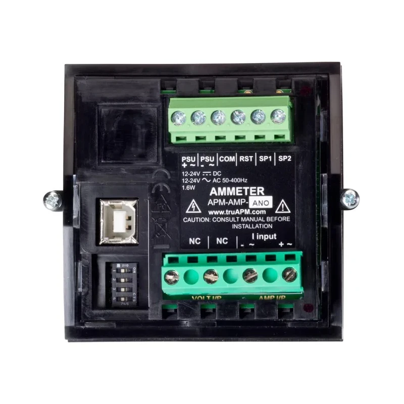Trumeter Digital Ammeter AC/DC 10000 A, 68 mm x 68 mm Cutout, 1% Accuracy APM-AMP-APO