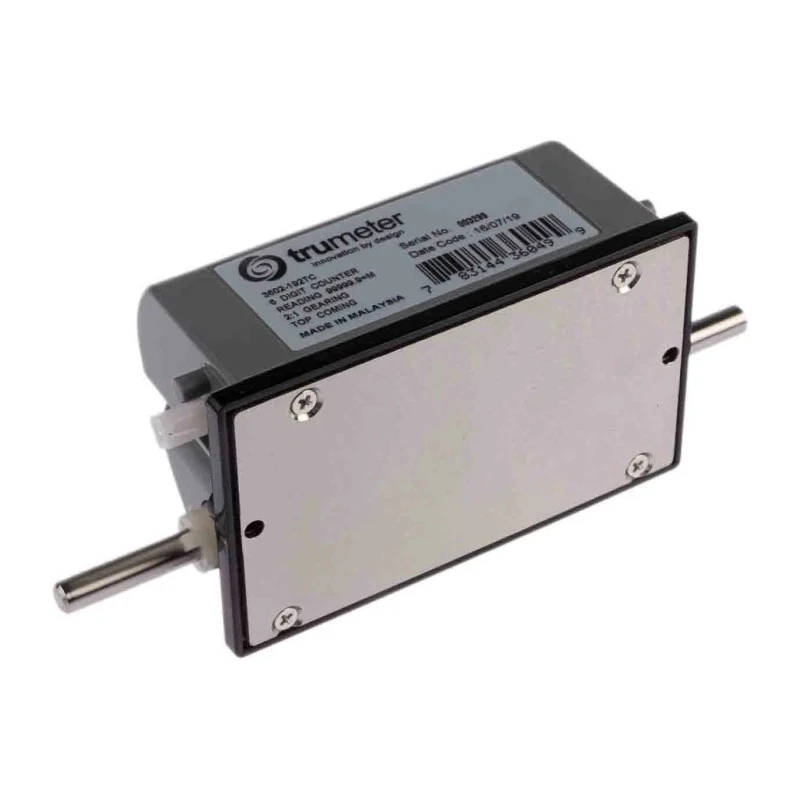Trumeter Mechanical 6 Digit Counter 6.4mm Digit Height Manual Reset 3602-192TC