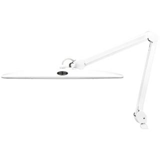 RS PRO Professional LED Desk Light with Clamp, Adjustable Arm, 21 W, 230V AC, White 815-5625