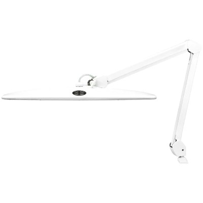 RS PRO Professional LED Desk Light with Clamp, Adjustable Arm, 21 W, 230V AC, White 815-5625