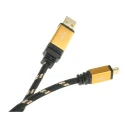 Roline USB Cable Male USB Type A to Male USB 2.0 Mini USB Type B Black Gold Jacket 1.8m 11.02.8822-10