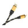 Roline USB Cable Male USB Type A to Male USB 2.0 Mini USB Type B Black Gold Jacket 1.8m 11.02.8822-10